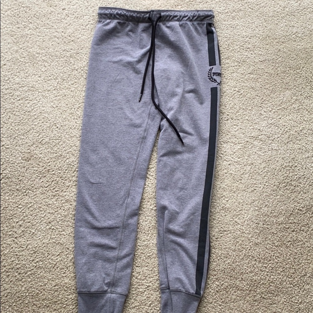 PINK Gray Small Joggers